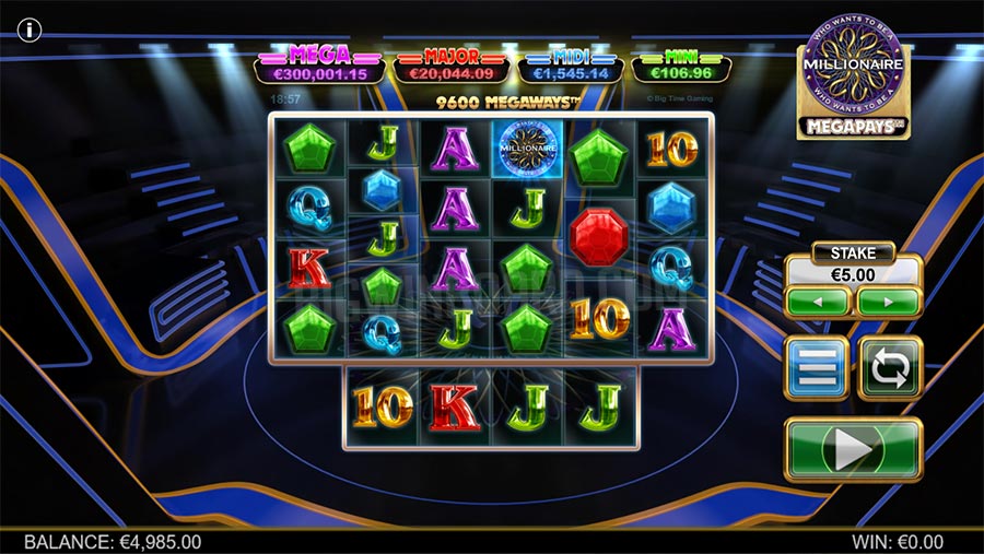 Who Wants To Be A Millionaire Megapays slot